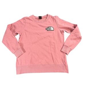 The North Face Sweatshirt Pink Size XS Pink Long Sleeve‎ Pull Over Fleece Logo